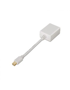 Adaptador Mini Displayport Macho a SVGA Hembra, Blanco 15cm