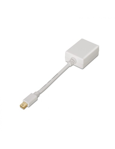 Adaptador Mini Displayport Macho a SVGA Hembra, Blanco 15cm