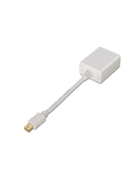 Adaptador Mini Displayport Macho a SVGA Hembra, Blanco 15cm
