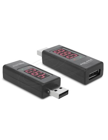 Adaptador USB con medidor de voltaje
