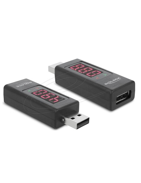 Adaptador USB con medidor de voltaje