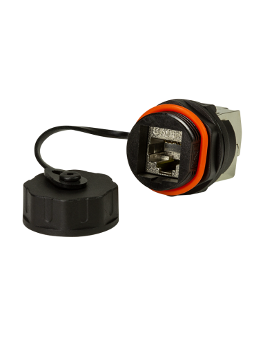 Módulo Keystone RJ45 CAT6A Mamparo exterior