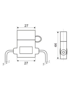 PORTA FUSIBLE ESTANCO AEREO COCHE 2