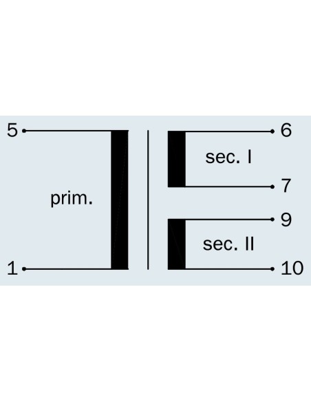 TRANSFORMADOR ENCAPSULADO PCB 2x12V 3VA 2x116mA