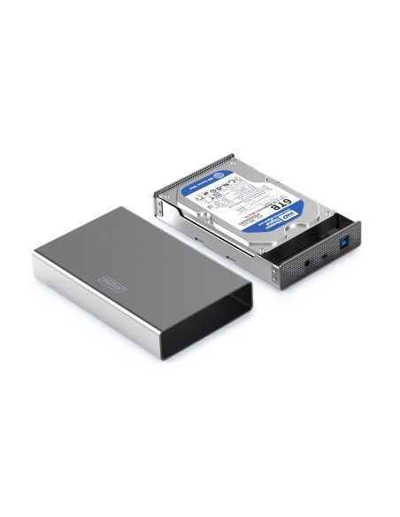 CAJA EXTERNA PARA DISCO DURO 3.0, 3.5" SATA, 16TB ALUMINIO