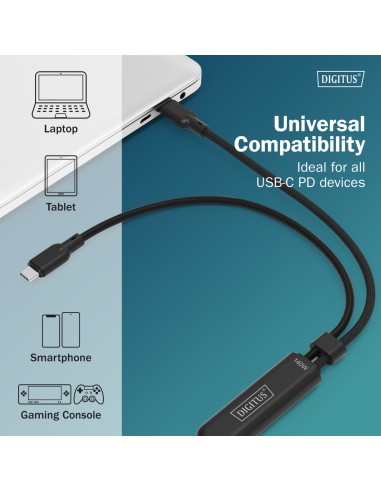 Cable USB-C 2 en 1, 140W , 1.8m