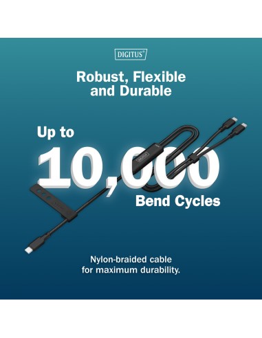 Cable USB-C 2 en 1, 140W , 1.8m