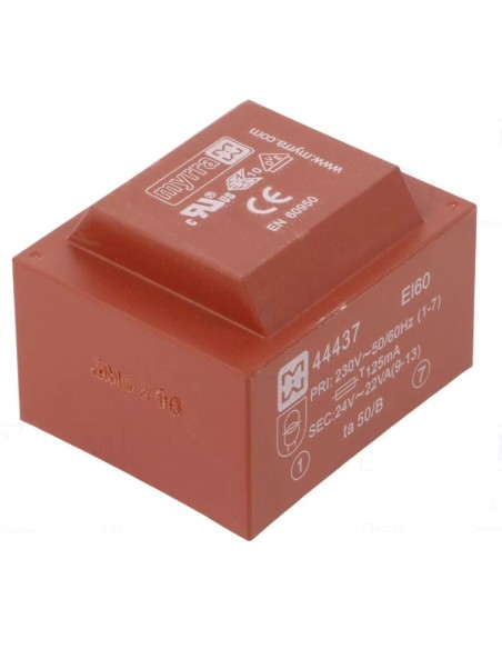 TRANSFORMADOR ENCAPSULADO PCB 24V 22VA 917mA