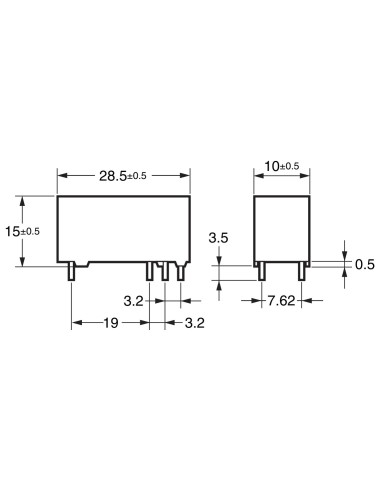 RELE OMRON SPDT 6Vdc 8A PCB