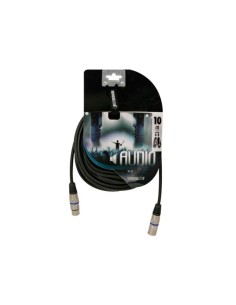 CABLE XLR-M  XLR-H NEGRO 10M 2