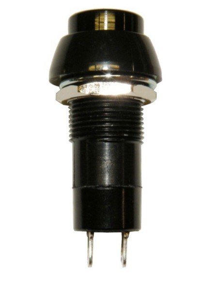 INTERRUPTOR PULSADOR REDONDO NEGRO 3A 125V~