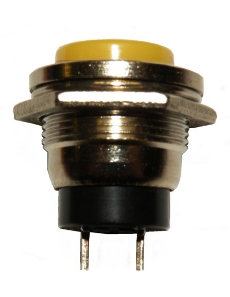PULSADOR ON-OFF 125V 3A AMARILLO ABIERTO