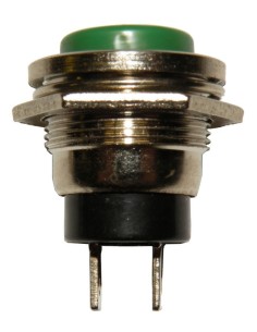 PULSADOR ON-OFF 125V 3A VERDE ABIERTO