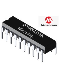 MICROCONTROLADOR AVR 2Kx8BIT FLASH 128B UART