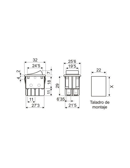 INTERRUPTOR 3 POSICIONES ON-OFF-ON