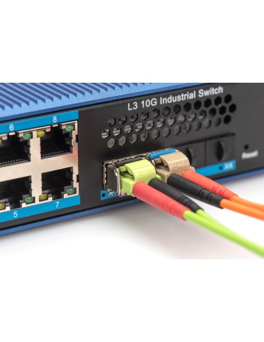 Módulo transceptor F.O. Industrial mini GBIC (SFP), 1,25 Gbps, 20 km