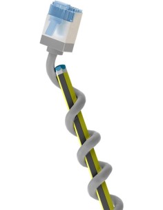 Cable gris RJ45 S/FTP sin enganches 6A - 0,15 m