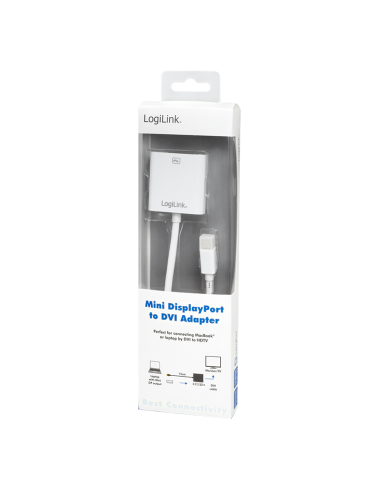 Adaptador/convertidor Mini DisplayPort a DVI-I