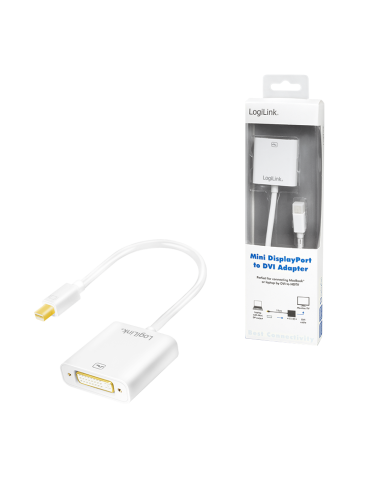 Adaptador/convertidor Mini DisplayPort a DVI-I