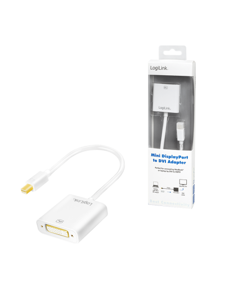 Adaptador/convertidor Mini DisplayPort a DVI-I