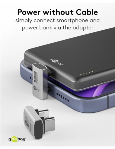 Adaptador USB-C paralelo 180º Macho/Macho