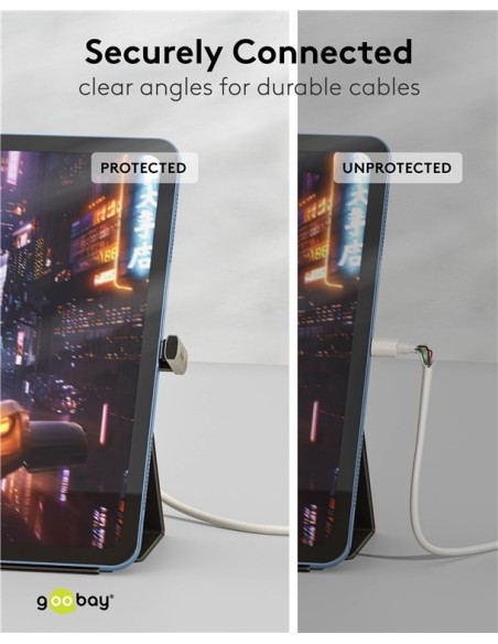 Adaptador USB-C paralelo 180º Macho/Hembra