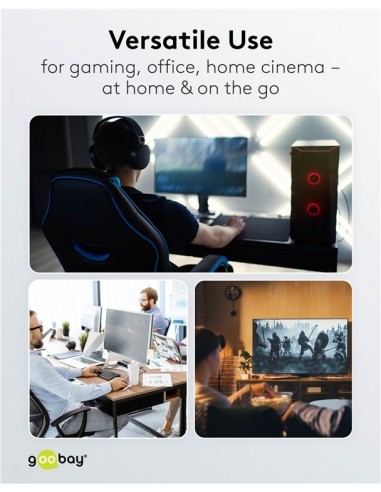 Adaptador USB-C paralelo 180º Macho/Hembra