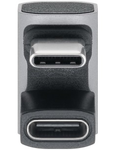 Adaptador USB-C paralelo 180º Macho/Hembra 2