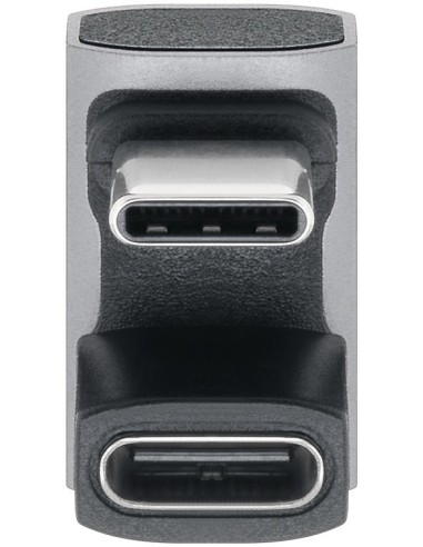 Adaptador USB-C paralelo 180º Macho/Hembra