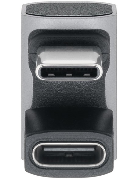 Adaptador USB-C paralelo 180º Macho/Hembra