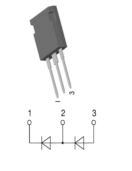 DOBLE DIODO 2x28A 1600V TO247