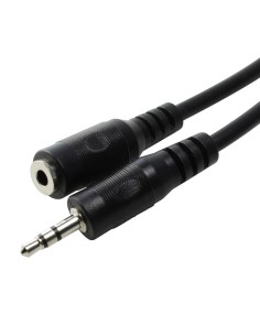 Cable de audio Jack 3.5 stereo macho/hembra 3 metros