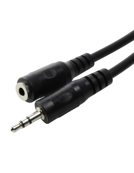 Cable de audio Jack 3.5 stereo macho/hembra 3 metros