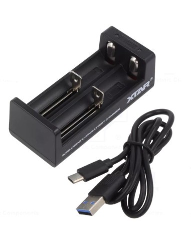 CARGADOR 1-2 BATERIAS LI-ION 3.6V 3.7V