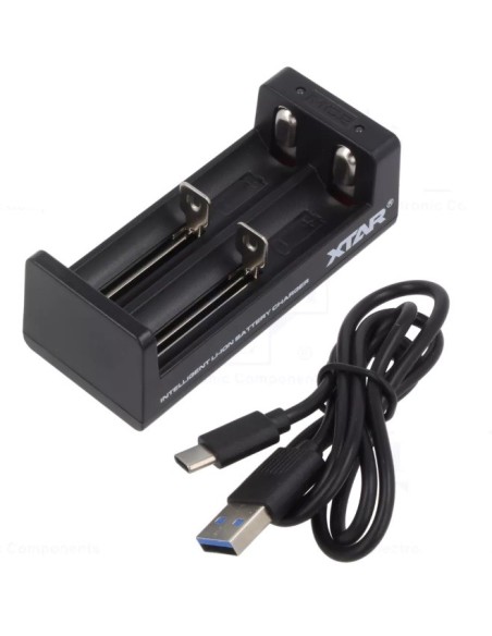 CARGADOR 1-2 BATERIAS LI-ION 3.6V 3.7V