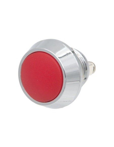 PULSADOR ANTIVANDALICO M12, OFF-(ON) SPST ROJO