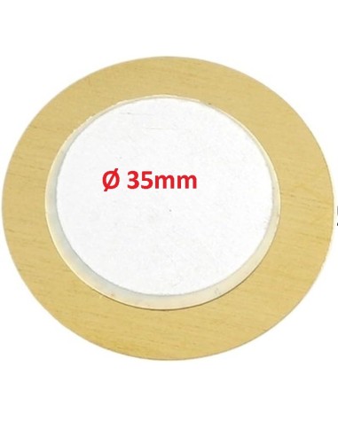 TRANSDUCTOR PIEZOELECTRICO-SENSOR DE SONIDO Ø35mm