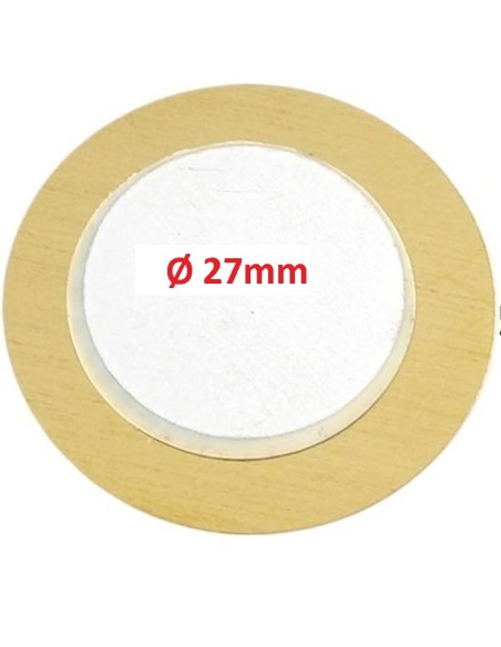 TRANSDUCTOR PIEZOELECTRICO-SENSOR DE SONIDO Ø27mm