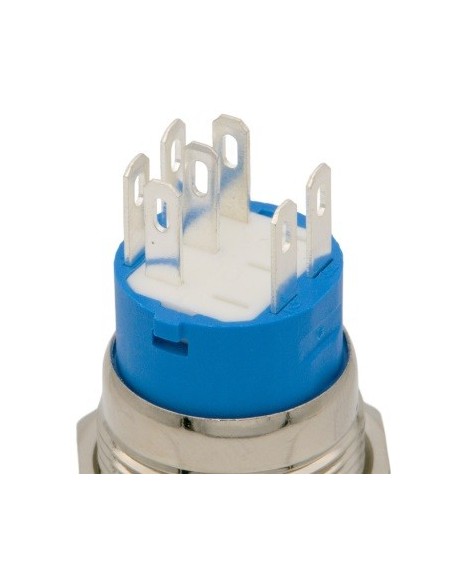 PULSADOR ANTIVANDALICO M22 LED RGB 24V SPDT