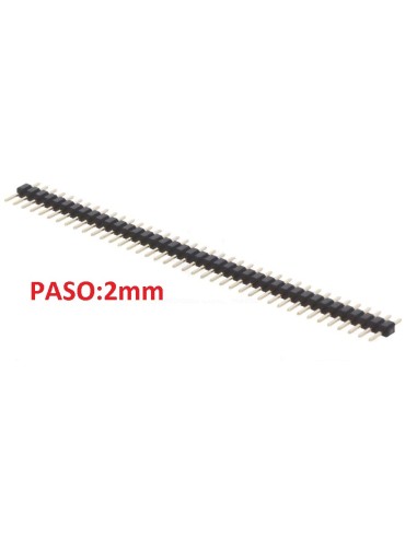 TIRA 40 PINS MACHO PASO 2.0mm