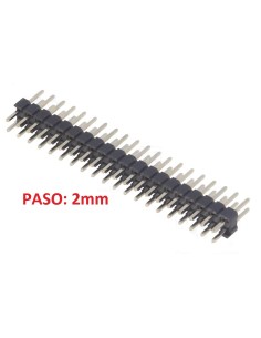 TIRA 2x20 PINS MACHO PASO 2.0mm PCB
