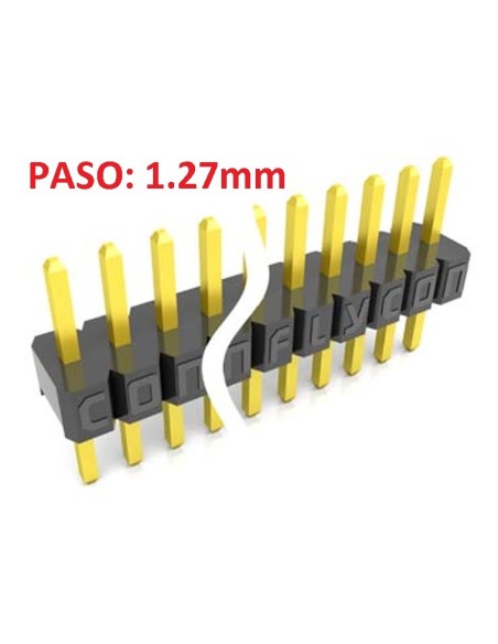 TIRA 20 PINS MACHO PASO 1.27mm