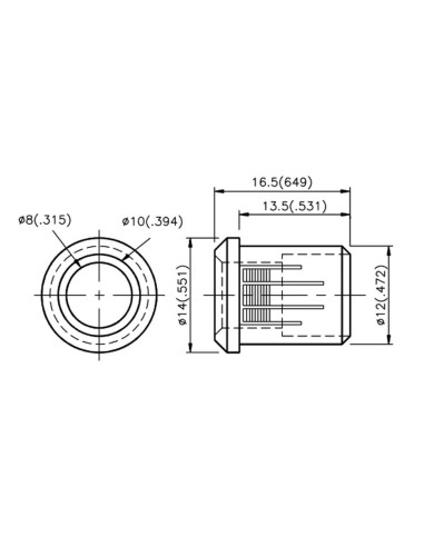 PORTALED  de 8mm A PRESION