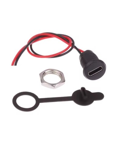 HEMBRA USB-C DE CARGA M11 PARA PANEL DE 2 HILOS