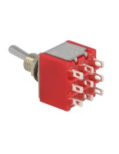 CONMUTADOR ON-ON 3PDT 3 CIRCUITOS 2 POSISCIONES 2