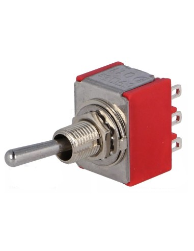 CONMUTADOR ON-ON 3PDT 3 CIRCUITOS 2 POSISCIONES