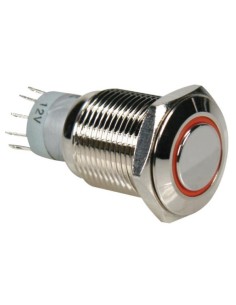 PULSADOR ANTIVANDALICO ARO NARANJA 1NA/1NC