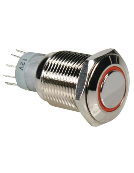 PULSADOR ANTIVANDALICO ARO NARANJA 1NA/1NC