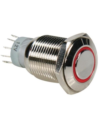 INTERRUPTOR ANTIVANALICO ARO ROJO 1NA/1NC