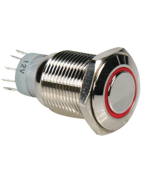 INTERRUPTOR ANTIVANALICO ARO ROJO 1NA/1NC